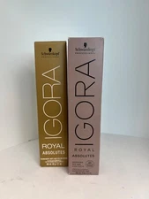 Single Schwarzkopf IGORA Royal Absolutes Permanent Hair Color Packaging May Vary
