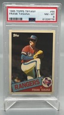 1985 TOPPS TIFFANY #55 FRANK TANANA PSA 8 GRADED NM-MT BASEBALL CARD SLAB