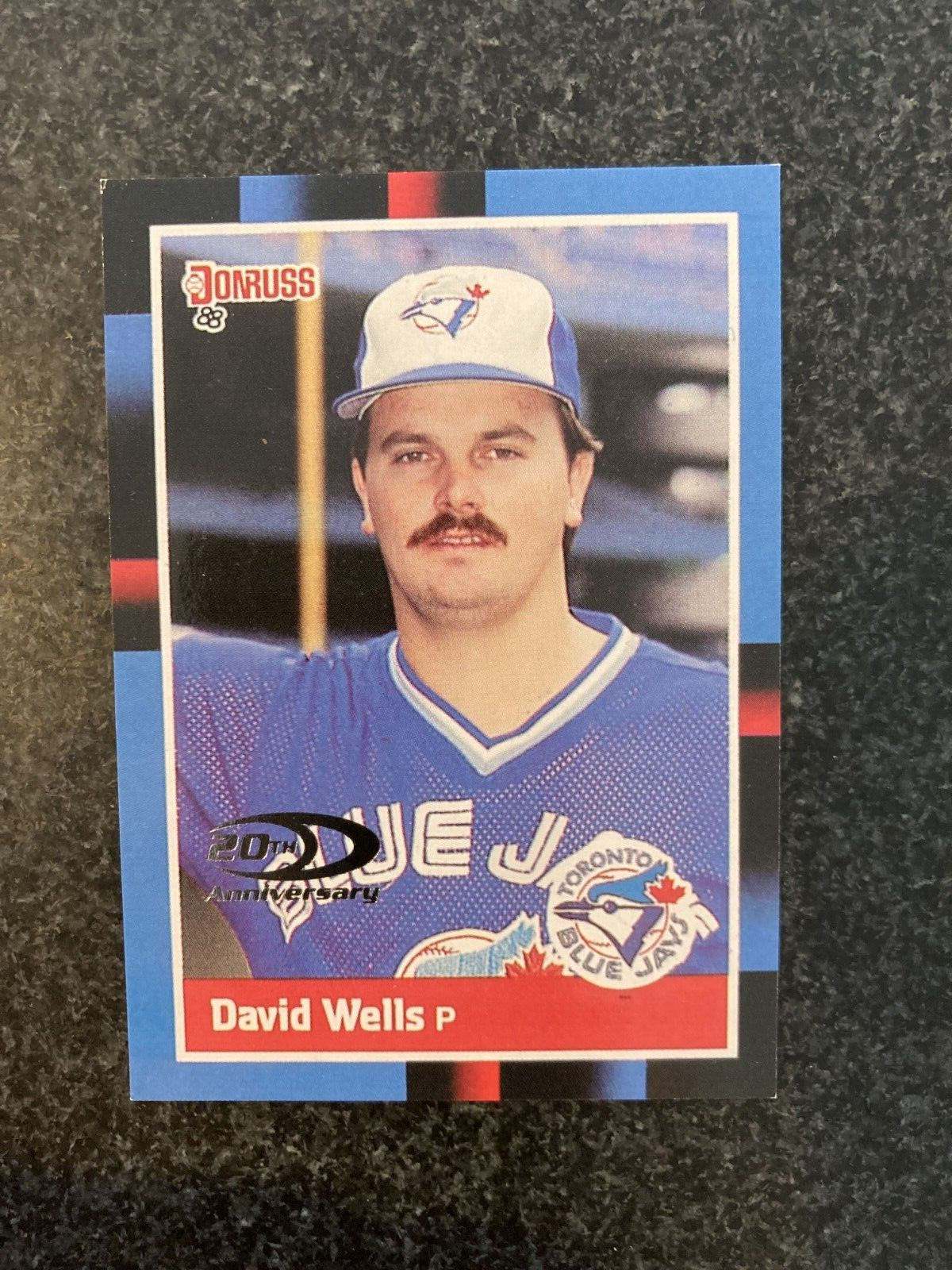 2001 Donruss 20th Anniversary Rookie Reprints RR24 David Wells #0682/1988 B22