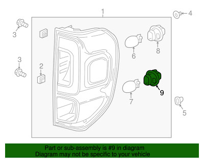 Genuine Honda Brake Light Socket 33303-TP6-A01 | eBay