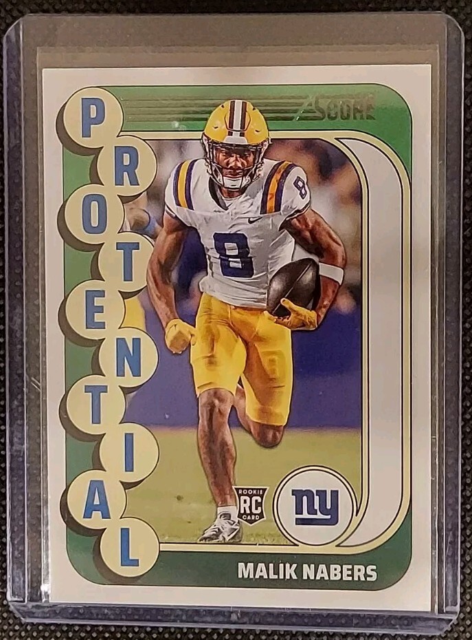Malik Nabers (RC) 2024 Score - Protential Gold #4