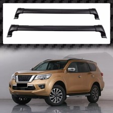 2pcs Aluminum Crossbars Cross Bars Rack Rail Fits For Nissan Terra 2018-2024 2pcs Aluminum Crossbars Cross Bars Rack Rail Fits For Nissan Terra 2018-2024