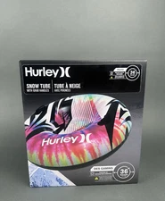 Hurley Heavy-Duty Snow Tube 36" Inflatable Snow Sled with Handles for Youths