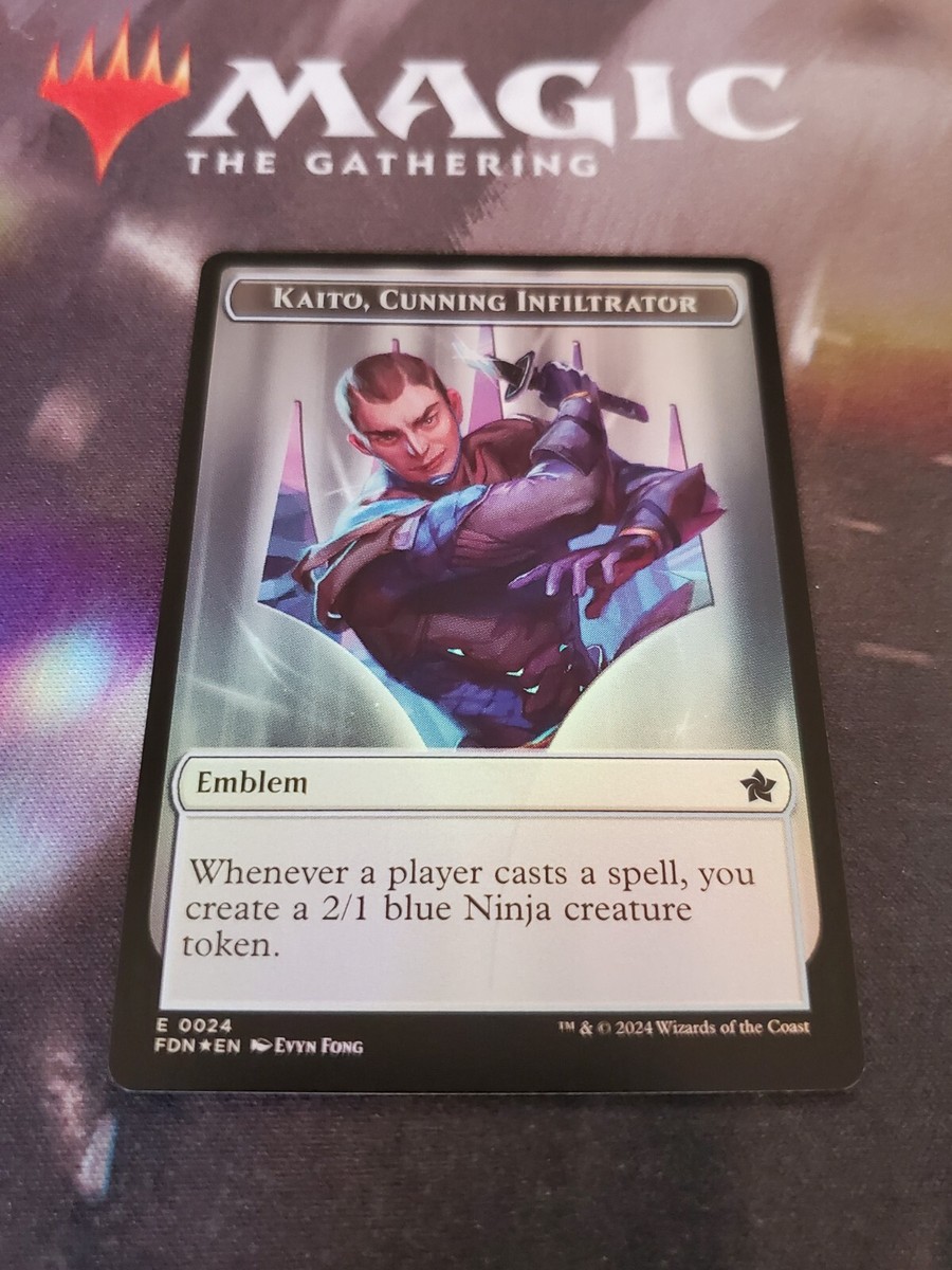 Mtg. Kaito Cunning Infiltrator Emblem / Ninja Double-Sided
