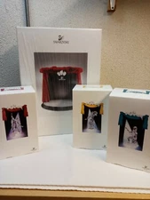 Swarovski SCS Trilogy Masquerade Set 1999-2001 w/Stage, Plaques and Stands NEW  