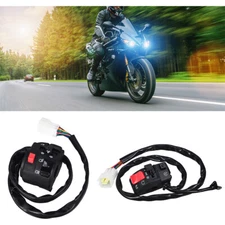 Motorcycle 7/8" Handlebar Horn Button Turn Signal Fog Light Controller Switch US
