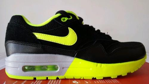 Nike Air Max 1 Wmns Negra Amarillo Fluorescente 38,5 Nuevo Color Limitado  Precio | eBay