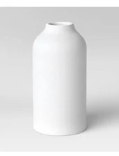 10"x5" Texture Ceramic Vase White - Project 62 - New