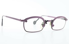 L.A. EYEWORKS Eyeglasses Model ASLAN 425 Metal Frame Hybrid Purple L.A.E. c1990