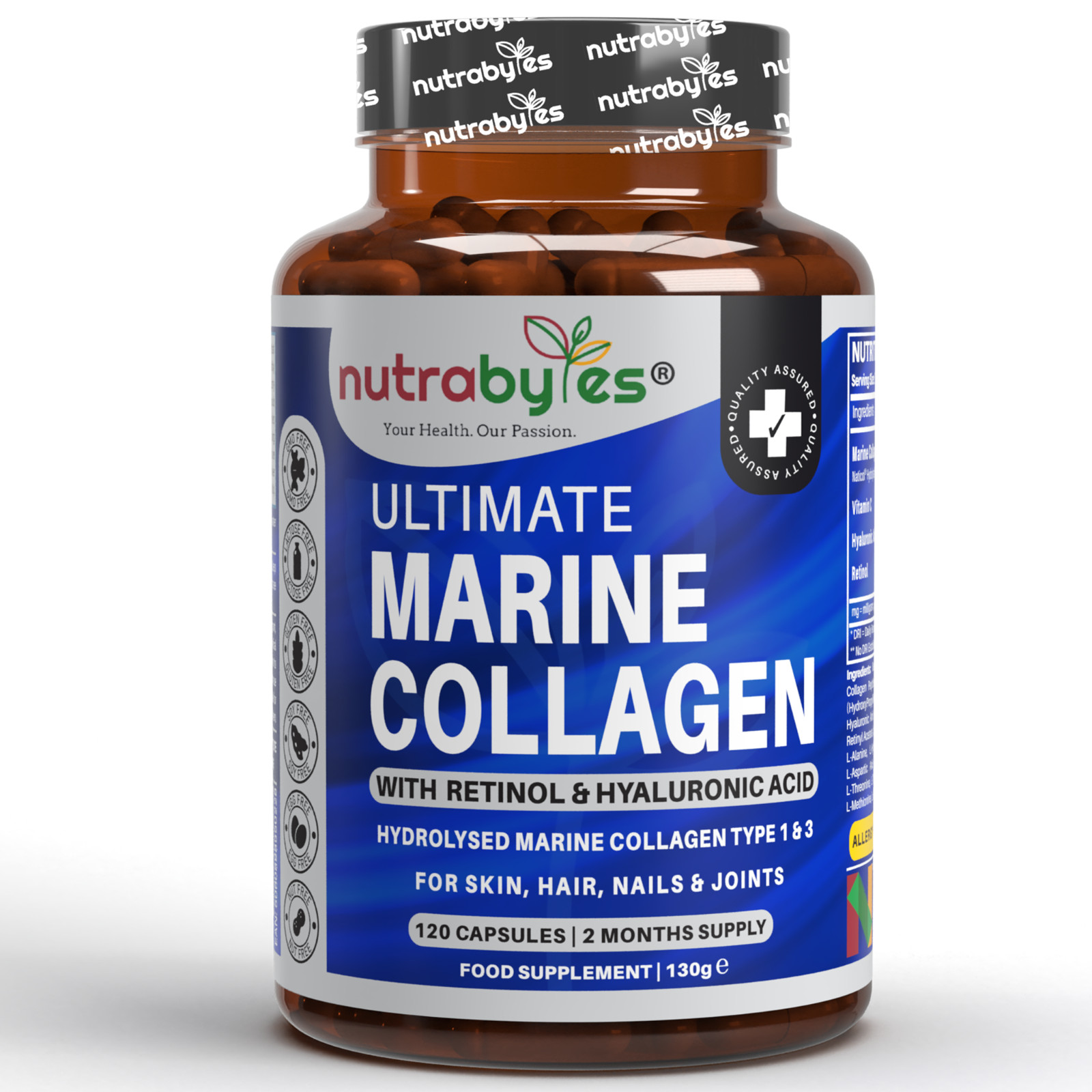 Ultimate Marine Collagen with Hyaluronic Acid, Vitamin C & Retinol (1200 mg)