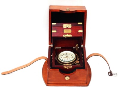 VGC RUSSIAN MARINE CHRONOMETER CCCP NOVET SHIPS FUSEE CLOCK SOVIET RELOJ  UHR