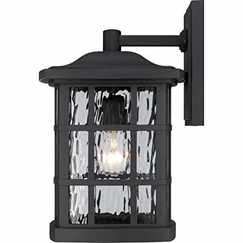 Quoizel SNN8409K 1-Light Stonington Outdoor Lantern in Mystic Black - Picture 6 of 7