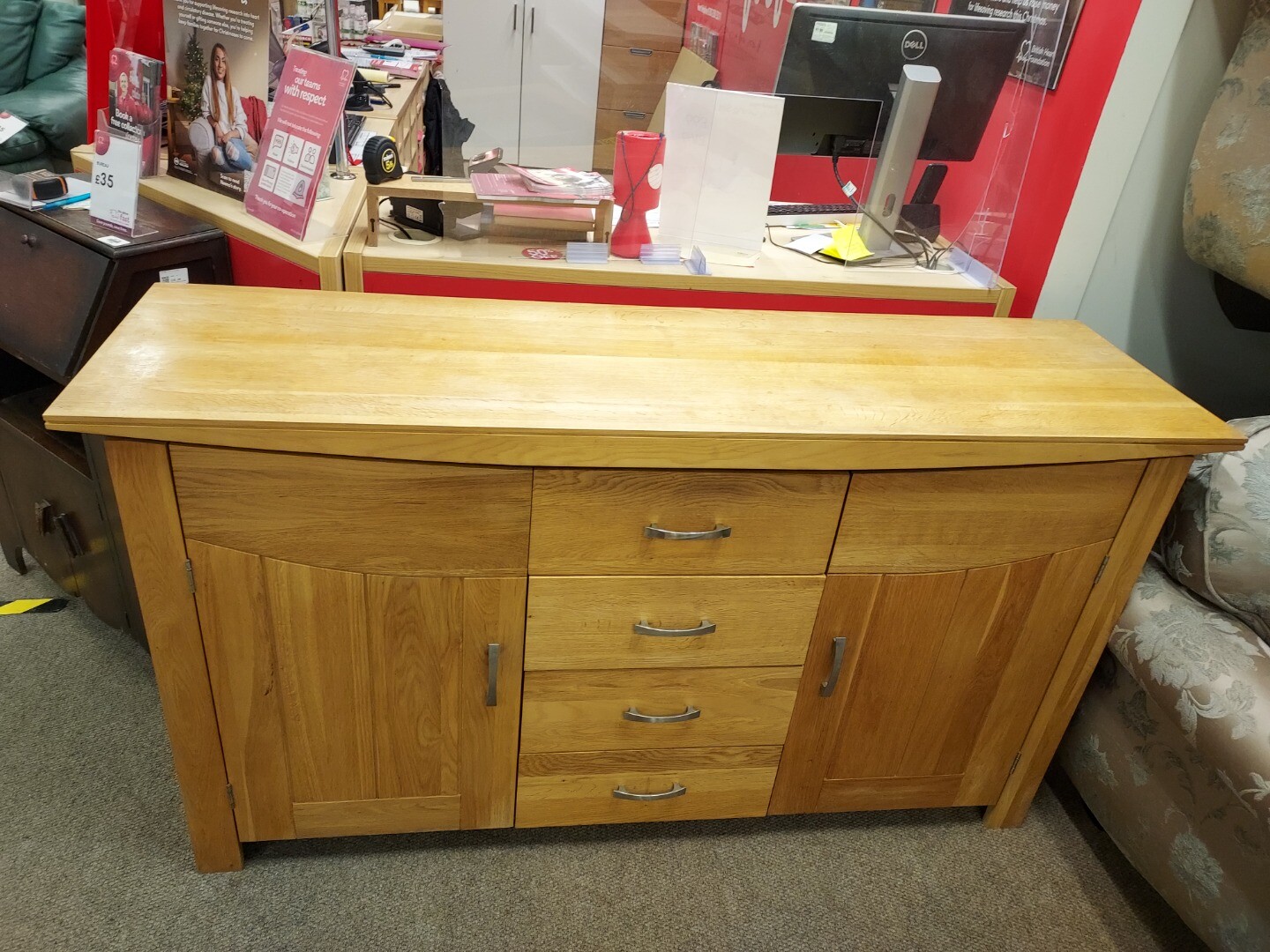 JB GLOBAL LARGE SIDEBOARD WITH 2 DOORS AND 4 DRAWERS CS W57 eBay