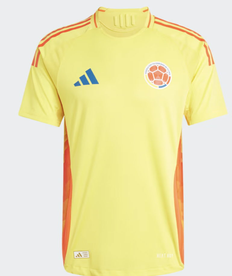 Colombia Adidas Soccer Jersey 2024 Copa America Player Version