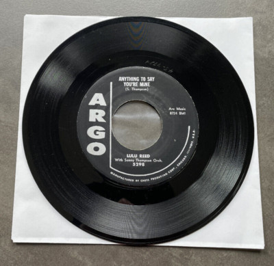 7'' Lulu Reed - Anything To Say You're Mine / Give Me The Right - US ARGO