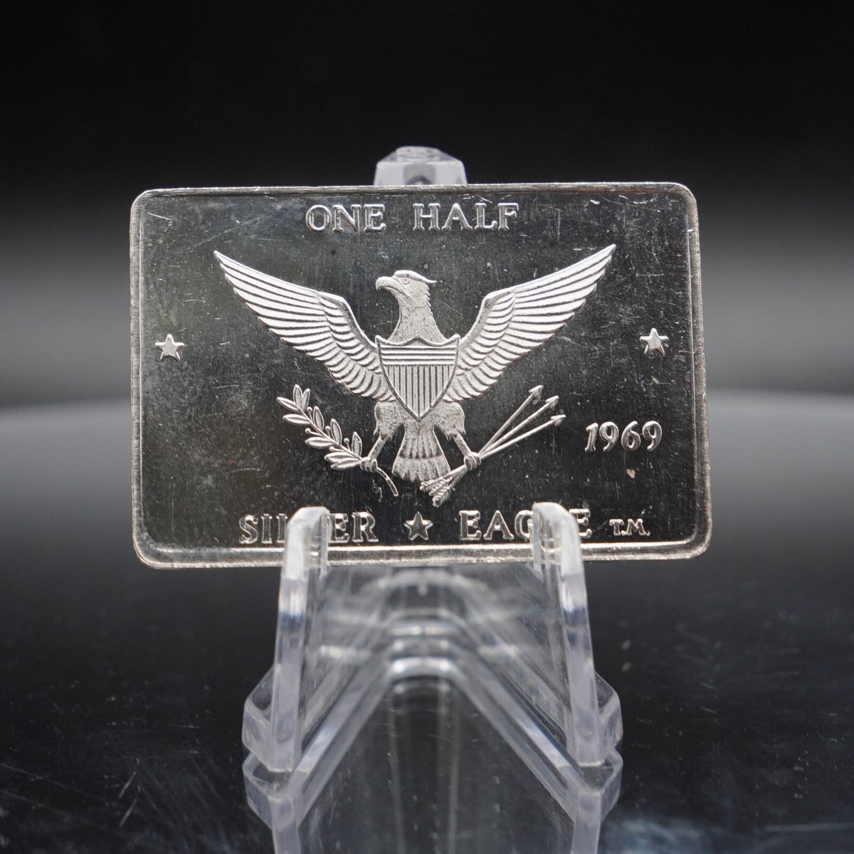 1969 Walla Walla WA Foster Silver Eagle 1/2oz 999 FINE Silver bar