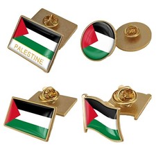 Palestine National Flag Metal Lapel Pin Flag Pin
