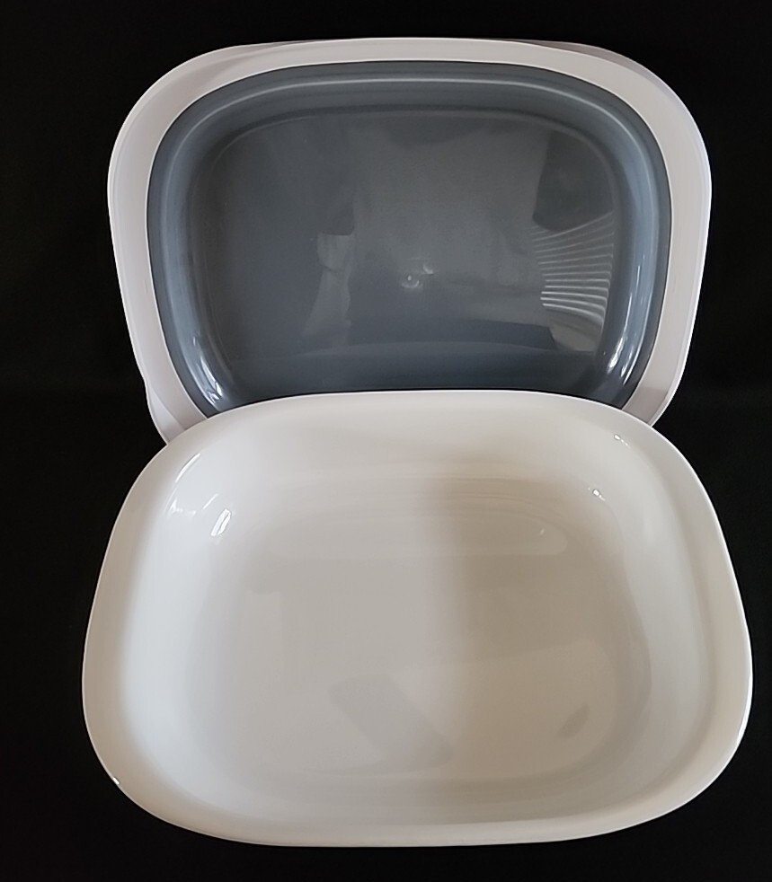 Corning Ware Corelle Simply Lite Bakeware 3 QT W/ Soft Lid CASSEROLE eBay