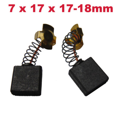 2x Kohlebürsten 7x17x17/18mm für Hitachi C15FB CB75 CB75F CB75F-M P100F P100 