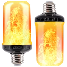 AIZHIWENG Upgraded LED Flame Light Bulbs, Flickering with Upside Down Effect E26