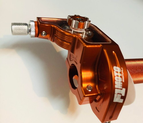 F1moto CNC Motorcycle Accelerator Throttle Tube + Housing NXL26 ORANGE - Picture 2 of 8