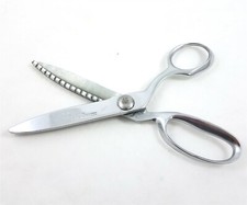 Unique by Clauss Pinking Scissors Shears Chrome No PC9 Made in USA 9 Inch