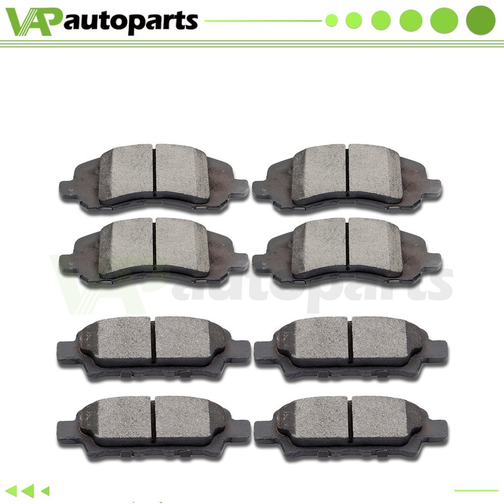 4 Rear Ceramic Disc Brake Pad for 2008-2016 Lancer 2007-2017 Jeep Compass Patriot 2008-2014 Avenger 2007-2012 Caliber