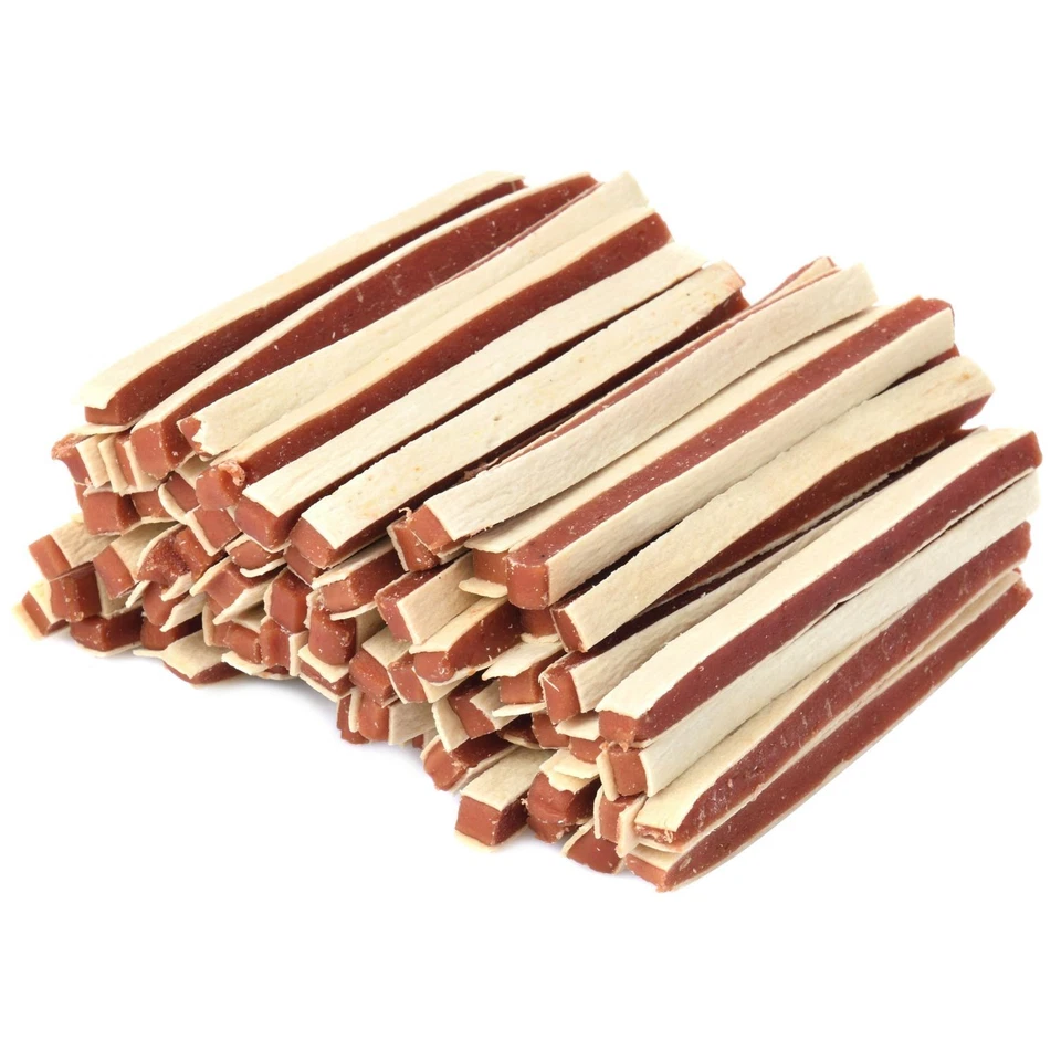 MERSJO Hundeleckerlis - Soft Entenstreifen Sandwich, gesunde Nahrungsergänzung 1kg