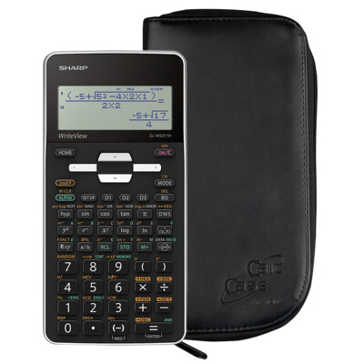 Sharp EL-W531 TH WH weiß und CalcCase Schutztasche schwarz Aktion