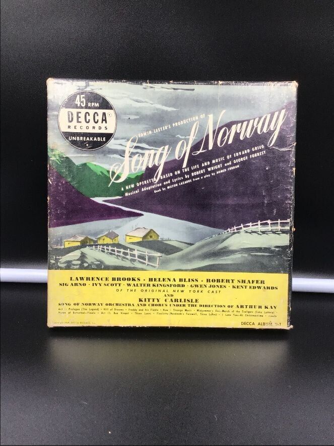 Decca Records Album 9-1 Song of Norway Operetta 45 rpm