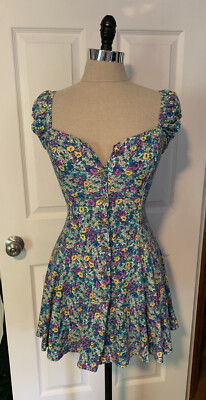 corset back sun dress Floral Corset Dresses for Women - Backless Sundress, Mini Floral Bustier, Midriff Waist Shaper, Low Cut, Open Back Summer Dress