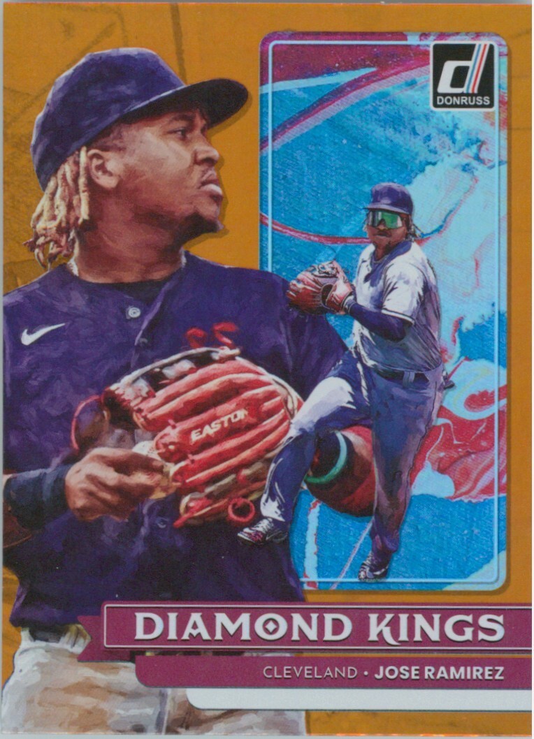 Jose Ramirez 2022 Panini Donruss Orange Diamond Kings #7 Cleveland Guardians