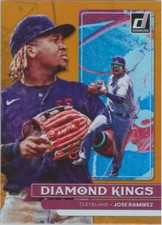 Jose Ramirez 2022 Panini Donruss Orange Diamond Kings #7 Cleveland Guardians