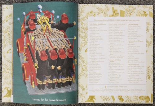 ORIGINAL CHILDREN BOOK! A Little Golden Book Classic: The Fire Engine Book Kids - Picture 7 of 9