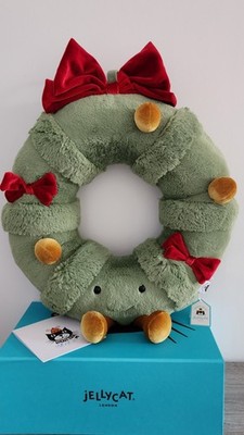 Jellycat Amuseables dekorierter Weihnachtskranz. 100 % Original neu mit Etikett, **nicht mehr produziert**