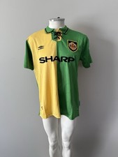 Eric Cantona Manchester United New Men’s Retro Vintage Soccer Jersey - Size S