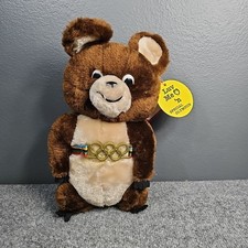1980 Moscow Olympics Bear Plush Mascot Vintage Dakin Misha 24