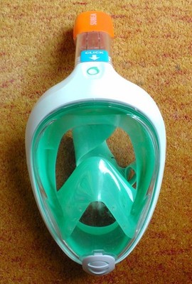 Subea Decathlon Schnorchel Vollgesichts Maske Jugendliche wenig verwendet