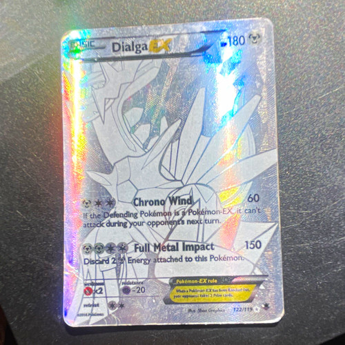 Dialga EX XY Phantom Forces Secret Rare Full Art Holo 122/119 Pokemon 2014