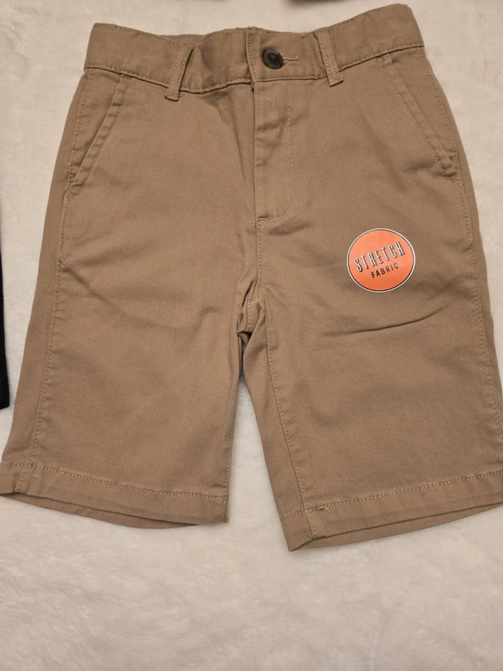 Childrens Place Blue Brown Shorts Boys 6 School Uniform Adjustable Waist Lot 5 - Image 2 of 4