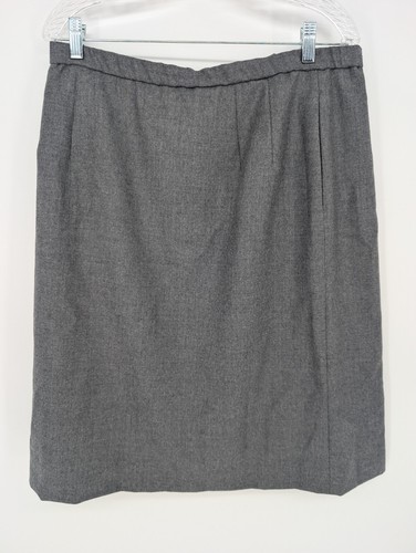 Pendleton, Vintage Pendleton Wool Skirt Womens 18 Petite Gray Pencil Straight USA Lined
