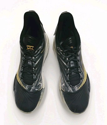 Adidas T-Mac Millenium size 14 Basketball Shoes Black Silver (worn area noted)