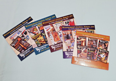 2005 - 2009 Woodworkers Journal Annual CD's