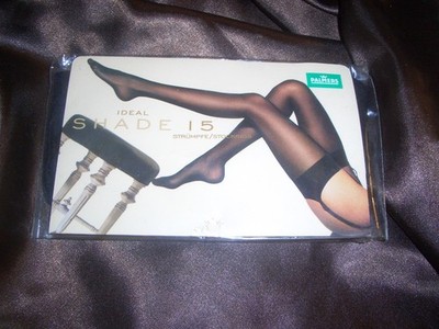 Palmers Shade 15 hauchzarte Nylonstrümpfe Strapsstrümpfe Gr. 36/37 schwarz 15DEN