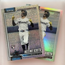 Maximo Acosta 2026 Topps Series 1 Sand glitter And Rainbow Foil Rookie Rc #172