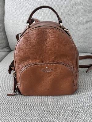 Kate Spade Brown Leather Backpack Purse | eBay display picture 2