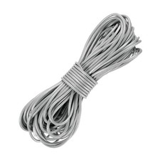 11 Yard 2mm Round Leather Cord Lacing String for DIY Crafts, Silver