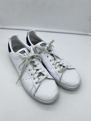 RARE Adidas Stan Smith White Leather Navy Men's Shoes Sz 12.5 M20325 Running
