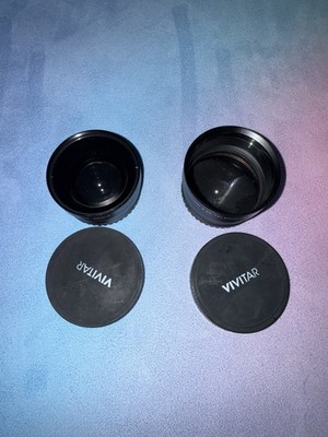 Set of Vivitar lens adapters HD4 MC AF 2.2x teleconverter  .43x wide angle macro