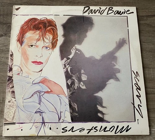 David Bowie-Scary Monsters Vinyl LP-1st UK Pressing BLACK 1980-BOW  LP2 A-3-Exc